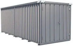 ContainerCombination (Höhe 2.4m) 6x2m; 2-flügelige Tür
