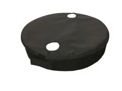 Kuhlmann Isolierdeckel mit Löchern für 200l Fass (schwarz)