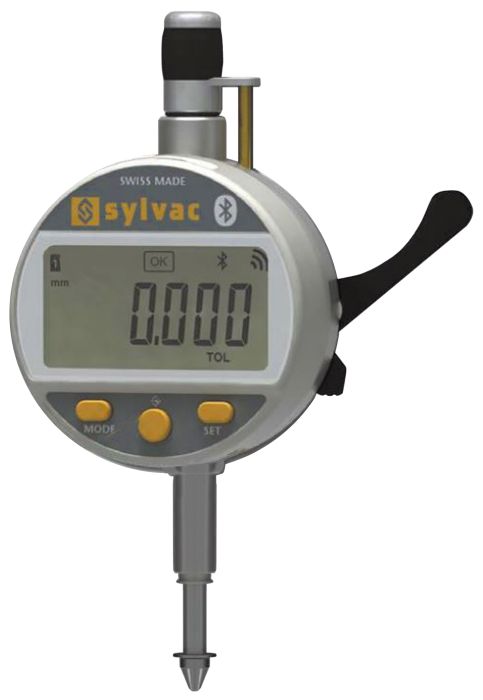Sylvac Elektr. Digital Messuhr S_Dial Work; Advanced IP54; mit integrierter Bluetooth Technologie; 12; 5 mm / 0; 5