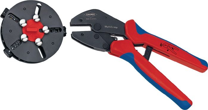 Knipex-Werk Crimping Pliers MultiCrimp® L.250mm 3 interchangeable inserts
