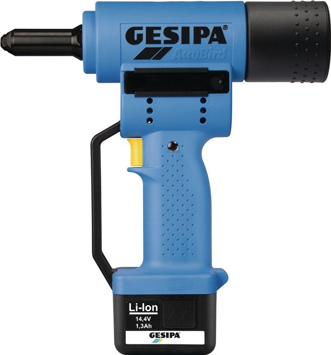 Gesipa AccuBird® 7-piece battery-powered riveting tool 10000 N