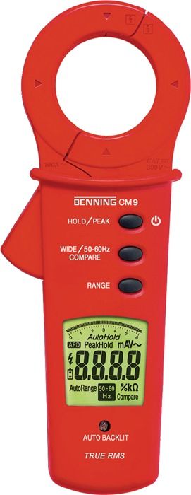BENNING Leakage current clamp CM 9 Measuring range 1 µA-100 A AC