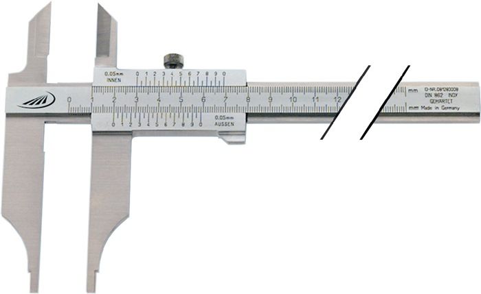 HELIOS-PREISSER Workshop caliper gauge DIN 862 200mm w.tips