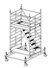 Müba Fahrbares Treppengerüst 150-180| Serie