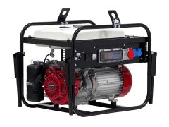 Benzin-Stromerzeuger SEBS 8054WD / 25-AVR-IP54-DGUV-B-BGBAU mit Honda-Motor GX390 (semi-schallgedämmt)