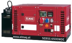 Benzin-Stromerzeuger SEBSS 6000WE-AVR-DSE3110 mit HONDA-Motor GX390 (super-schallgedämmt) mit Elektrostart und AVR-Regelung
